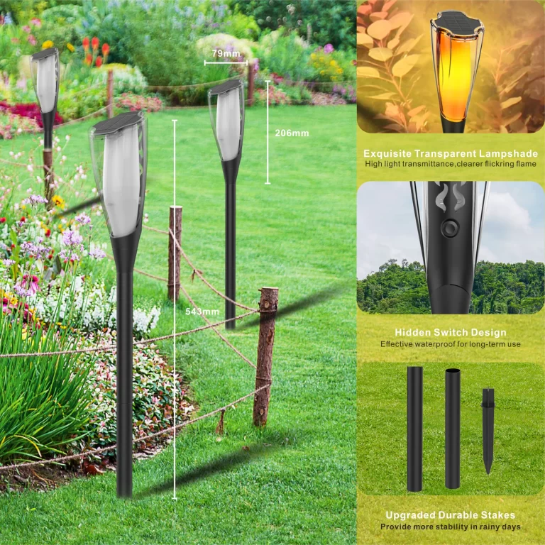 12 LED Flickering Flame Solar Light - NEW 2