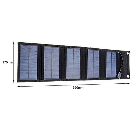 20W Waterproof Foldable Solar Panel Charger 5