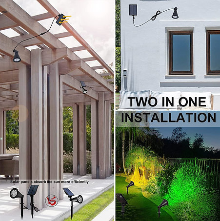 Color Changing 7 Led Waterproof Outdoor Garden Spot Light 3