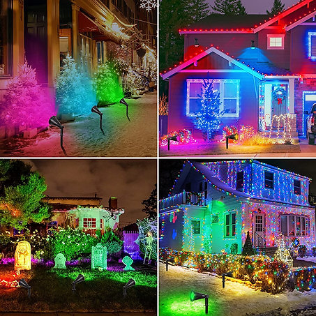 Color Changing 7 Led Waterproof Outdoor Garden Spot Light 4