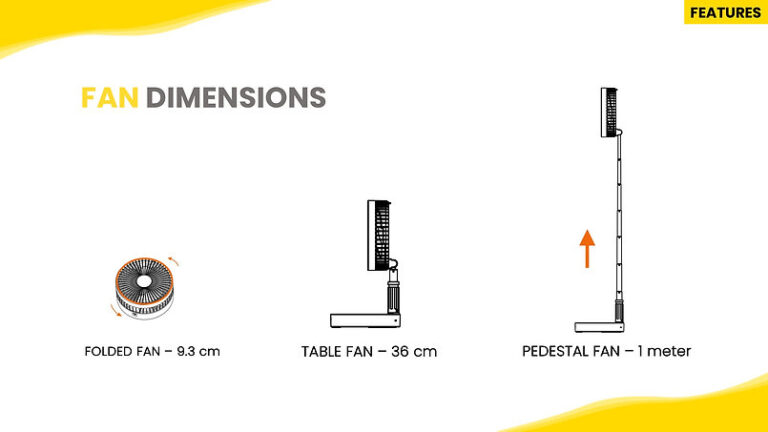 Foldable Rechargeable USB Fan 7