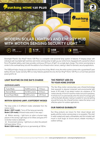 Home 120 PLUS Solar Lighting System 3