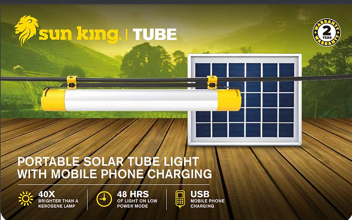 Portable Solar Tube Light With Mobile Phone Charging 3