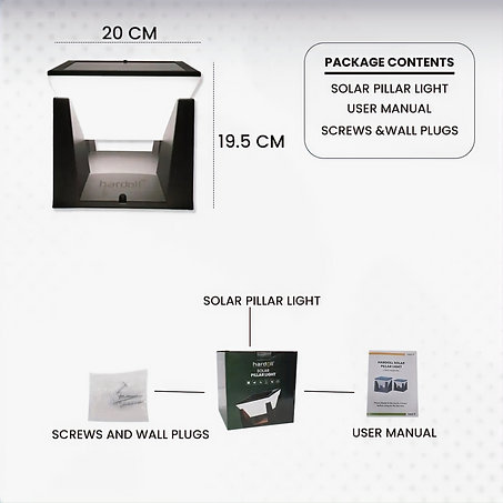 Solar Light for Gate with 3 Colour Modes 4