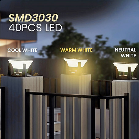 Solar Light for Gate with 3 Colour Modes 6