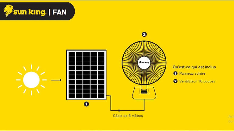 Solar Table Fan - 16 inch 1