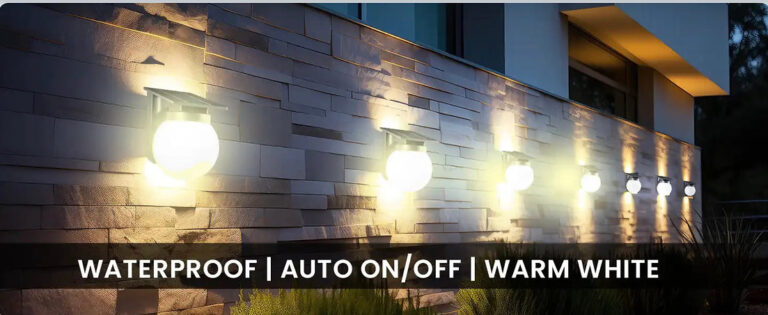 Solar Wall Light (Warm White) 6