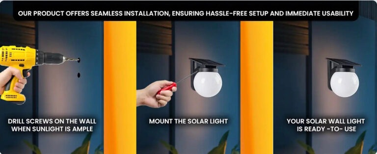 Solar Wall Light (Warm White) 7