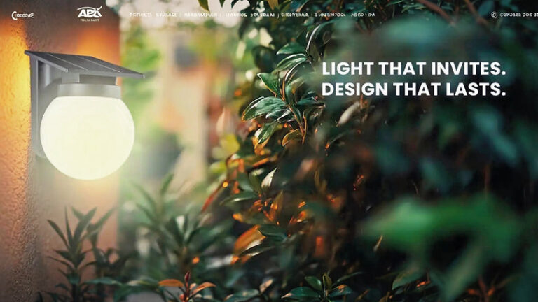 Solar Wall Light (Warm White) 8